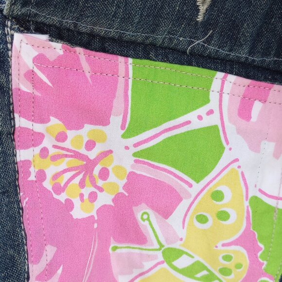 Denim jacket with Lilly Pulitzer accents - Picture 5 of 7